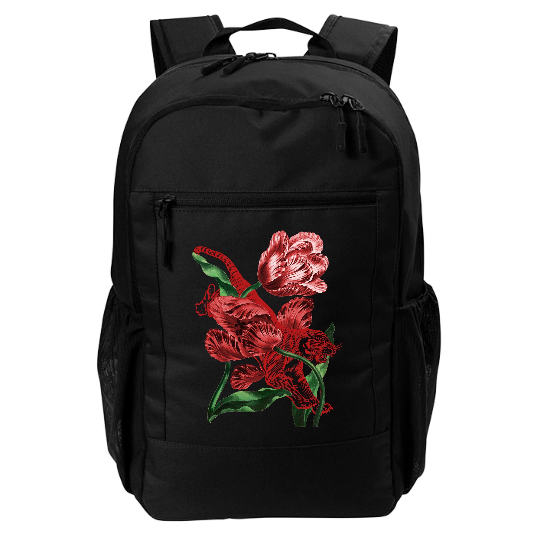 Tiger Flower Art Backpack