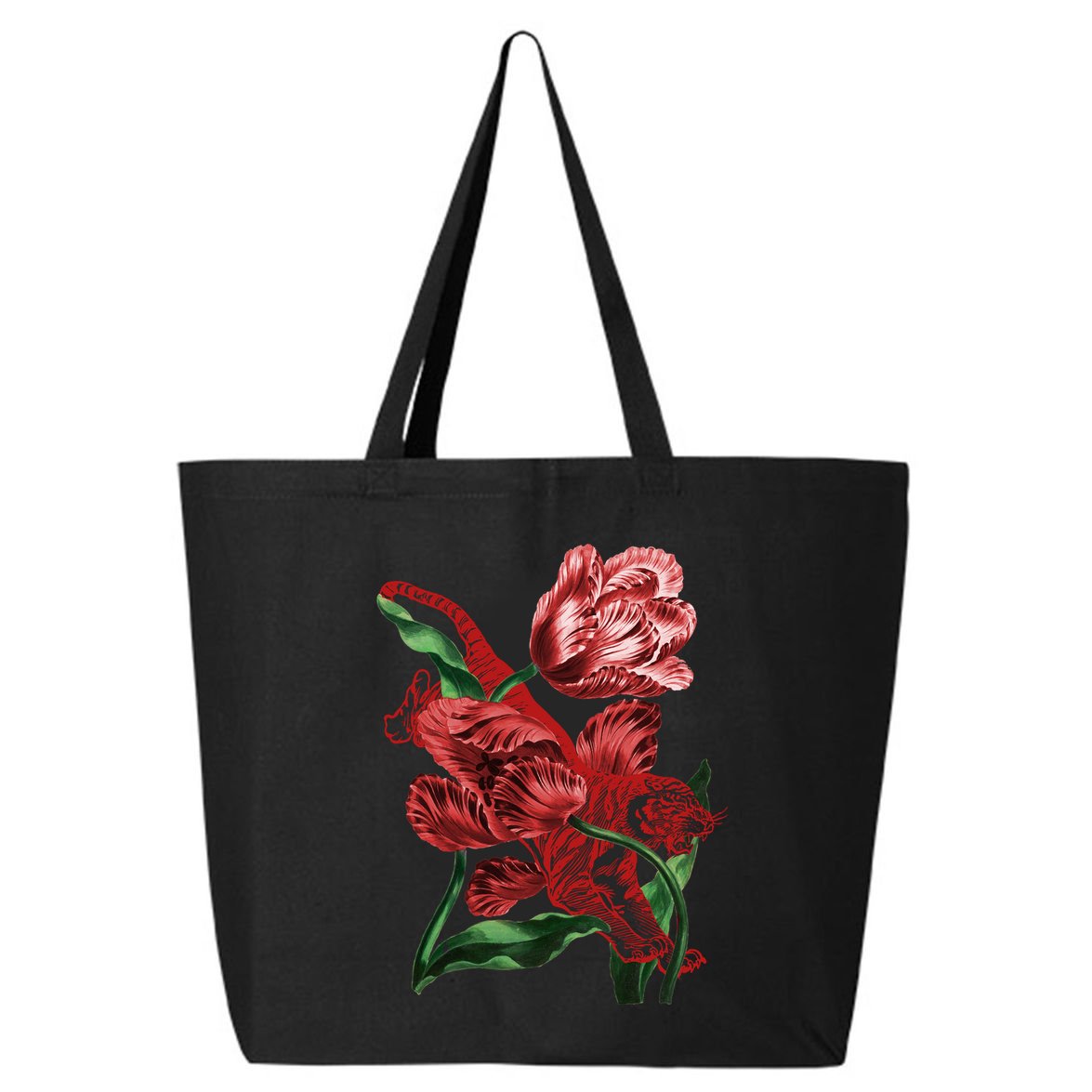 Tiger Flower Art 25L Jumbo Tote
