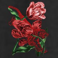 Tiger Flower Art 25L Jumbo Tote