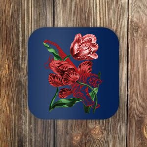 Tiger Flower Art Coaster