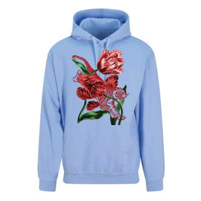 Tiger Flower Art Unisex Surf Hoodie