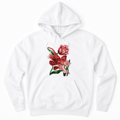 Tiger Flower Art Hoodie