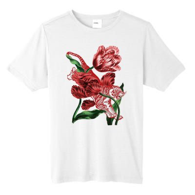 Tiger Flower Art Tall Fusion ChromaSoft Performance T-Shirt