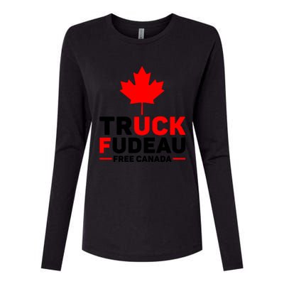 Truck Fudeau Anti Trudeau Free Canada Trucker Heroes Womens Cotton Relaxed Long Sleeve T-Shirt