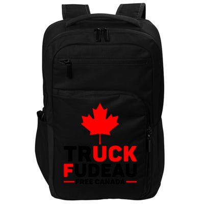 Truck Fudeau Anti Trudeau Free Canada Trucker Heroes Impact Tech Backpack