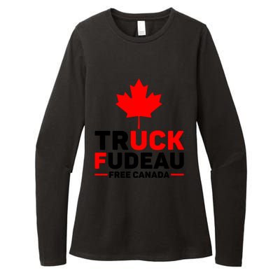 Truck Fudeau Anti Trudeau Free Canada Trucker Heroes Womens CVC Long Sleeve Shirt