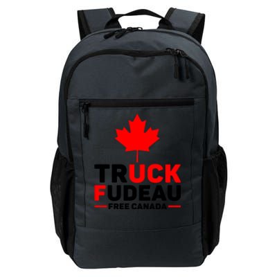 Truck Fudeau Anti Trudeau Free Canada Trucker Heroes Daily Commute Backpack