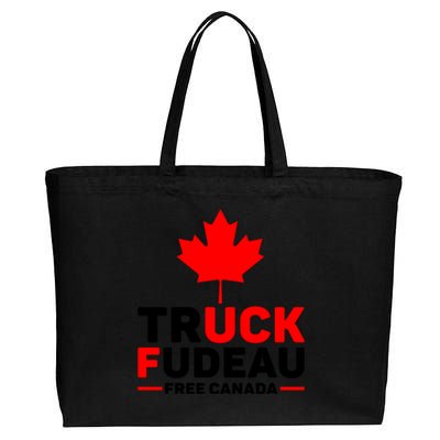 Truck Fudeau Anti Trudeau Free Canada Trucker Heroes Cotton Canvas Jumbo Tote