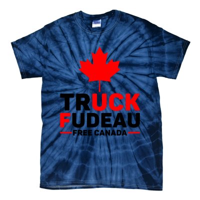 Truck Fudeau Anti Trudeau Free Canada Trucker Heroes Tie-Dye T-Shirt