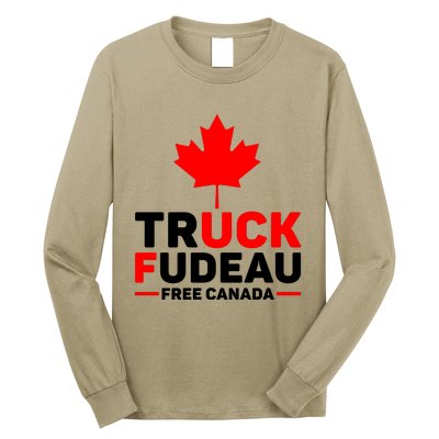 Truck Fudeau Anti Trudeau Free Canada Trucker Heroes Long Sleeve Shirt