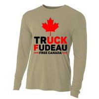 Truck Fudeau Anti Trudeau Free Canada Trucker Heroes Cooling Performance Long Sleeve Crew