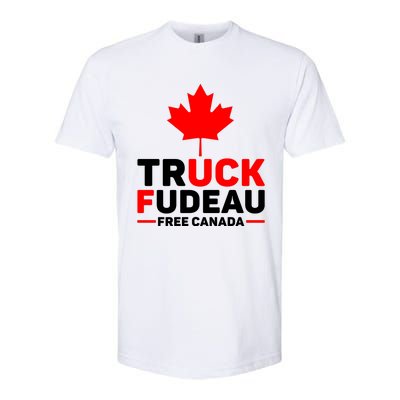 Truck Fudeau Anti Trudeau Free Canada Trucker Heroes Softstyle CVC T-Shirt