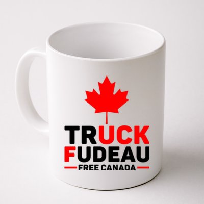 Truck Fudeau Anti Trudeau Free Canada Trucker Heroes Coffee Mug