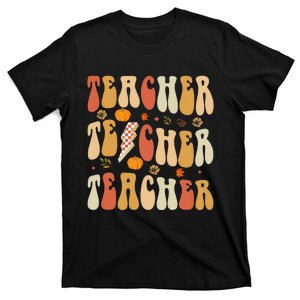 Teacher Fall Autumn Vibes Back To School T-Shirt