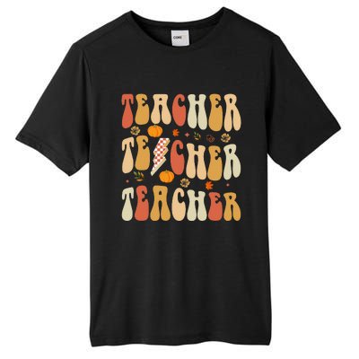 Teacher Fall Autumn Vibes Back To School Tall Fusion ChromaSoft Performance T-Shirt