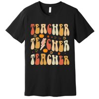 Teacher Fall Autumn Vibes Back To School Premium T-Shirt