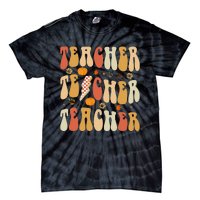 Teacher Fall Autumn Vibes Back To School Tie-Dye T-Shirt