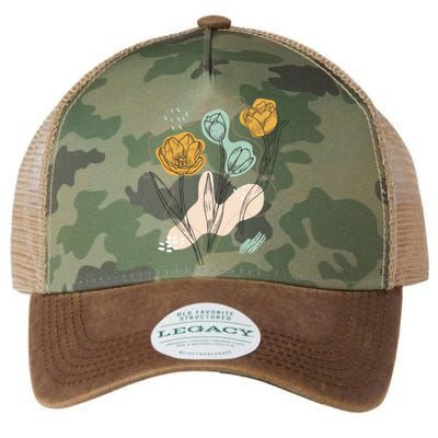 Tulip Flowers Abstract Legacy Tie Dye Trucker Hat