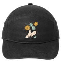 Tulip Flowers Abstract 7-Panel Snapback Hat