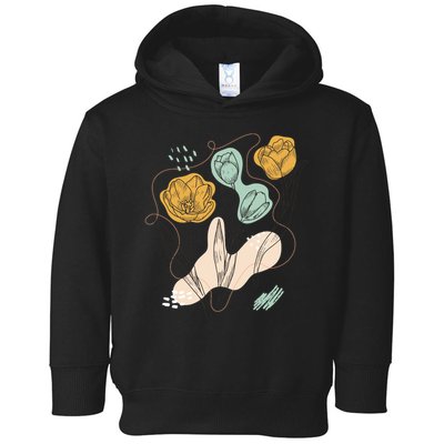Tulip Flowers Abstract Toddler Hoodie