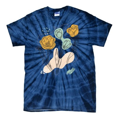 Tulip Flowers Abstract Tie-Dye T-Shirt