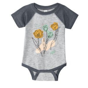 Tulip Flowers Abstract Infant Baby Jersey Bodysuit