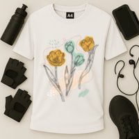 Tulip Flowers Abstract Performance Shirt