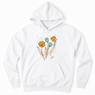 Tulip Flowers Abstract Hoodie