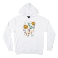 Tulip Flowers Abstract Hoodie