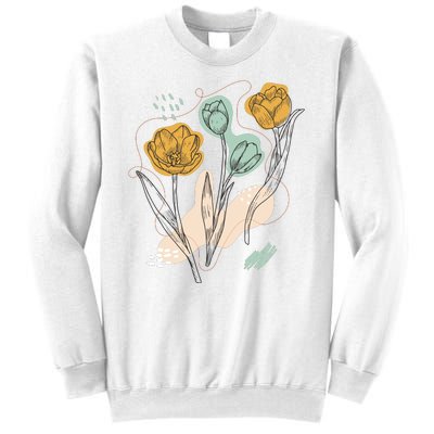 Tulip Flowers Abstract Sweatshirt