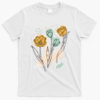 Tulip Flowers Abstract T-Shirt
