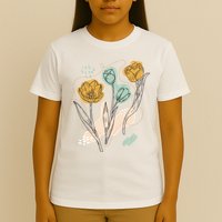 Tulip Flowers Abstract T-Shirt