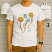 Tulip Flowers Abstract T-Shirt