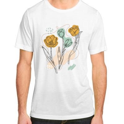 Tulip Flowers Abstract Adult ChromaSoft Performance T-Shirt