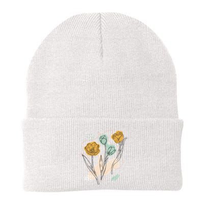 Tulip Flowers Abstract Beanie