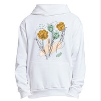 Tulip Flowers Abstract Urban Pullover Hoodie