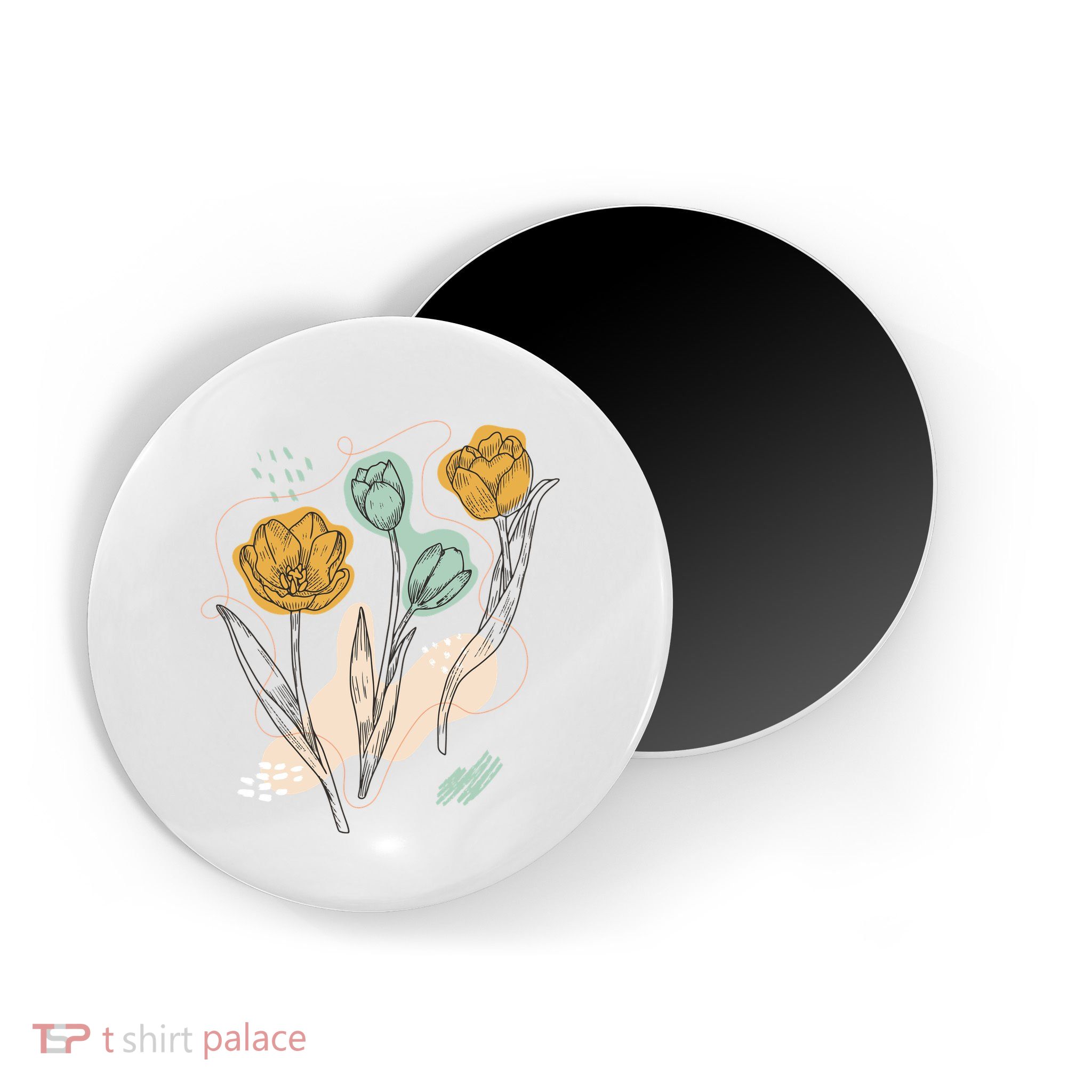Tulip Flowers Abstract Magnet