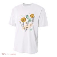 Tulip Flowers Abstract Youth Performance Sprint T-Shirt