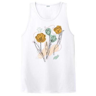 Tulip Flowers Abstract PosiCharge Competitor Tank