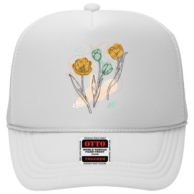 Tulip Flowers Abstract Trucker Hat