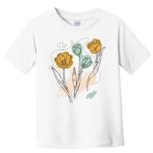 Tulip Flowers Abstract Toddler T-Shirt