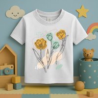 Tulip Flowers Abstract Toddler T-Shirt