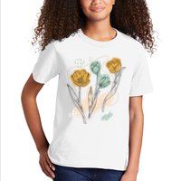 Tulip Flowers Abstract Kids T-Shirt