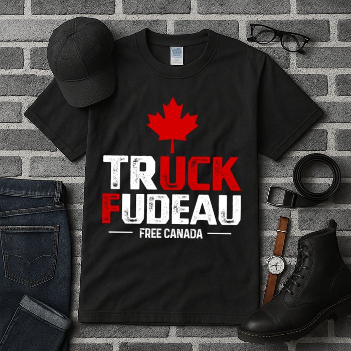Truck Fudeau Anti Trudeau Free Canada Trucker Heroes Tall T-Shirt