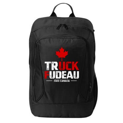 Truck Fudeau Anti Trudeau Free Canada Trucker Heroes City Backpack