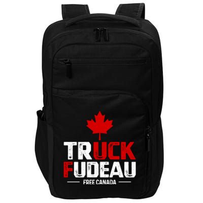 Truck Fudeau Anti Trudeau Free Canada Trucker Heroes Impact Tech Backpack