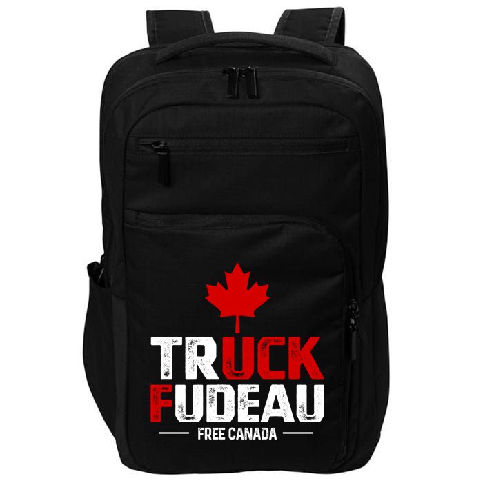 Truck Fudeau Anti Trudeau Free Canada Trucker Heroes Impact Tech Backpack