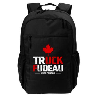 Truck Fudeau Anti Trudeau Free Canada Trucker Heroes Daily Commute Backpack