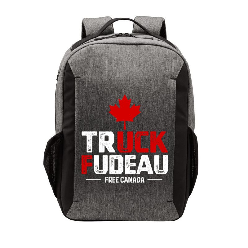 Truck Fudeau Anti Trudeau Free Canada Trucker Heroes Vector Backpack