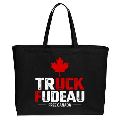 Truck Fudeau Anti Trudeau Free Canada Trucker Heroes Cotton Canvas Jumbo Tote